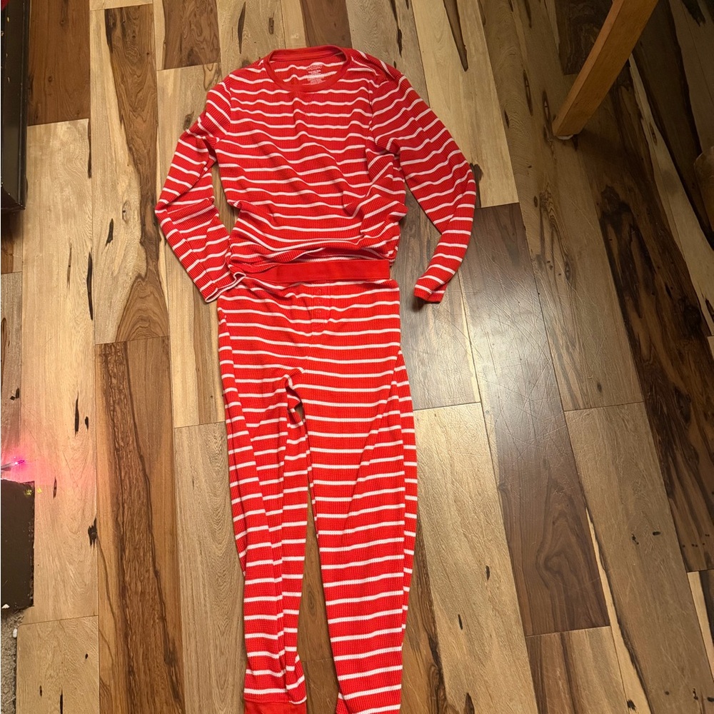 Wondershop Red and White Striped Kids Pajama Set